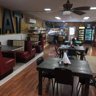 the interior of a restaurant