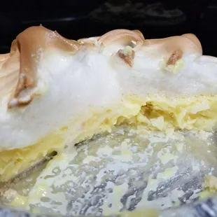 Digging into a coconut