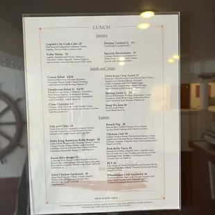 Lunch Menu