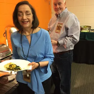 Eating backstage at Kenny Chesney concert.