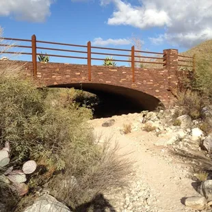 In the beginning of the trail.