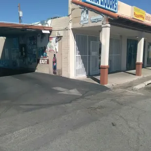 the front of the building