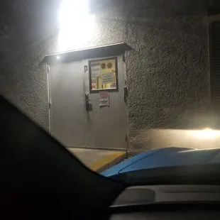 Pick up at back door