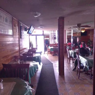 Inside restaurant