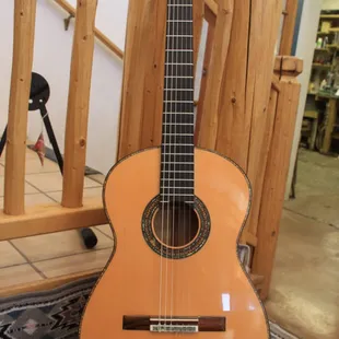 peghead custom Grand Concert Flamenco guitar with Spanish Cypress Back and sides
