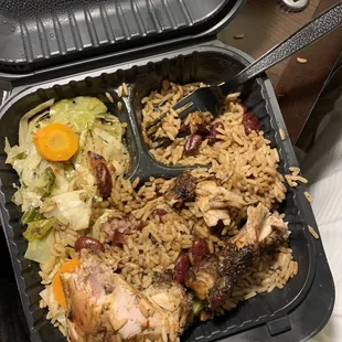FOOD HAS ALREADY BEEN EATEN OUT OF