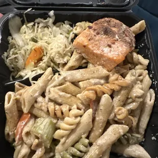 Jerk Salmon Rasta Pasta
