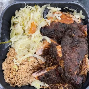 Jerk chicken (Dark Meat) Platter