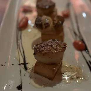 scallops on a plate