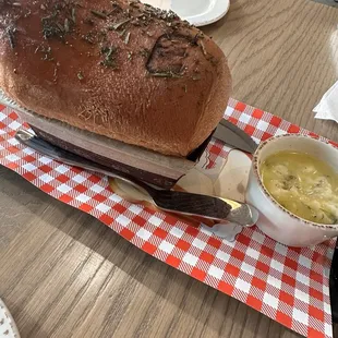 Bread with Rosemary Butter