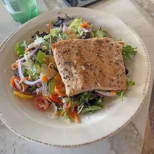 Garden Salad with Salmon