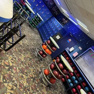 a bowling alley