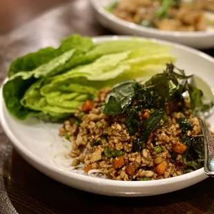 Chicken Lettuce Wraps! Very good!!