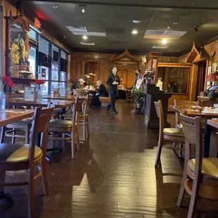 the interior of the restaurant