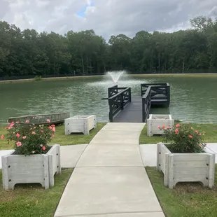 Enjoy the lake view at Pin Oak Farms.