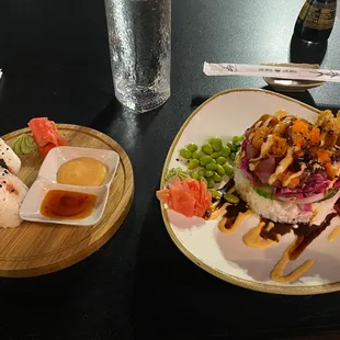 sashimi, sushi, sushi and sashimi, food