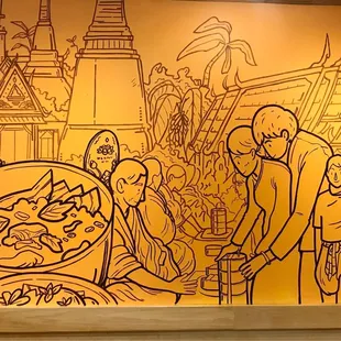 Mural on wall, gorgeous!