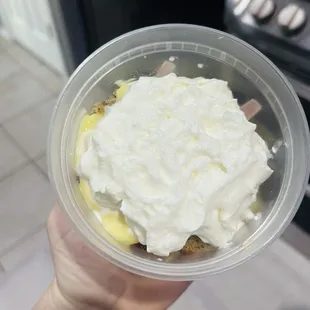 Banana bread bread pudding