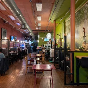 the interior of a restaurant