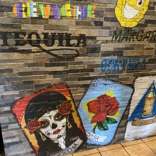 a mexican themed mural