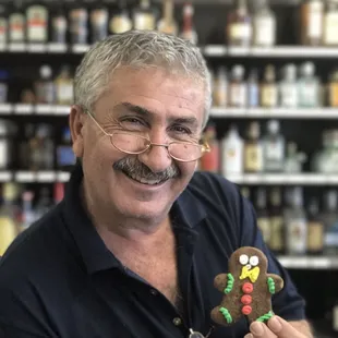 He owner. Very friendly :)