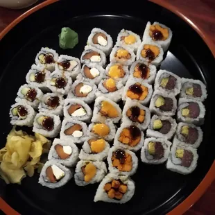 Assorted sushi