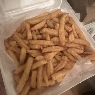 Order 48 on 07-28 I ordered cheese fries and just got a box full of the weakest tasting fries :/