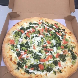 White Veggie Pizza 10/20