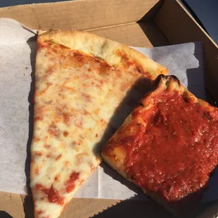 Cheese Slice. Siciliano Sauce Slice.