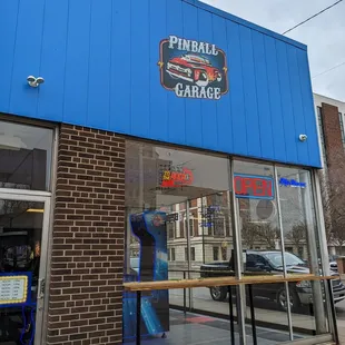 the front of the store