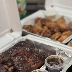 Pork Ribs. They no longer have BBQ Beef ribs.