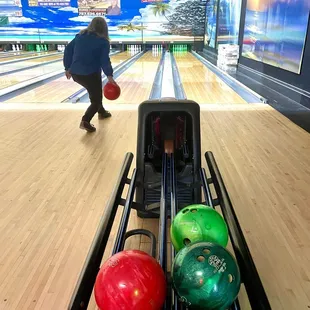 Plenty of different size balls