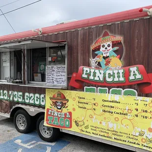 Welcome to Punch A Taco in the Chevron lot beside Nebraska Avenue