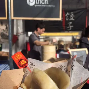 Steamed dumpling sampler of 2!