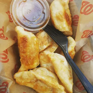 Pork fried dumplings at the pinch stand in nats park