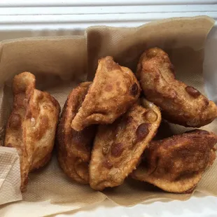 2 chicken, 2 pork, 2 beef.