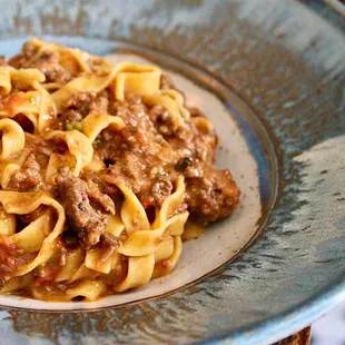 Tagliatelle Alla Bolognese

three meat ragu (beef, pork, veal), parmigiano reggiano