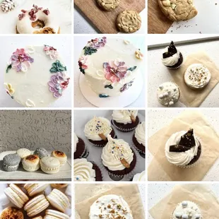 a variety of pastries