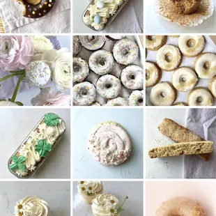 a variety of pastries