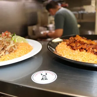 Carnitas and Pastor Plate