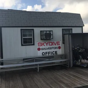 Our friendly neighbors, Skydive Galveston.