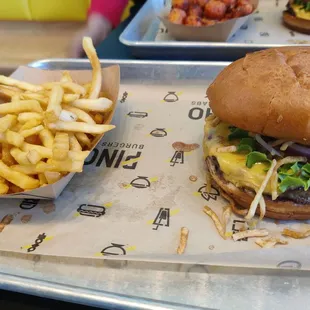 Pincho Burger and Fries