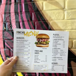 burgers, menu