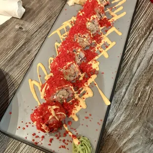 Hot cheeto crab roll