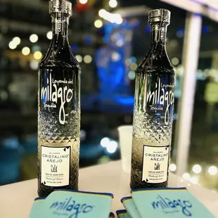 Free ice luge of tequila ! Given a shot glass