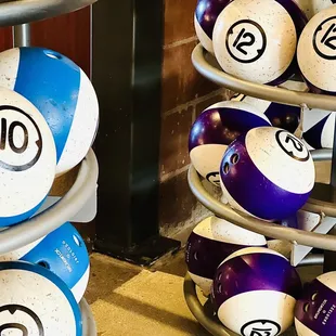 Bowling balls that look like pool balls
