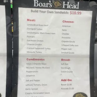 Build Build Your Own Sandwich