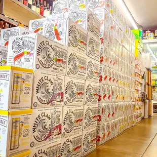 Just in 300 cases of white claw