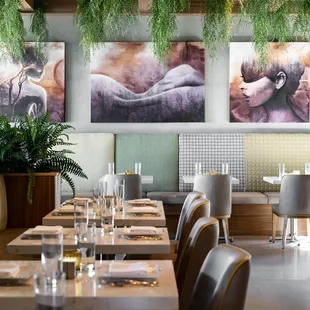 sushi and sashimi, interior