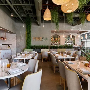 the interior of a restaurant